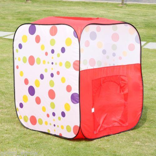 Kids Polka Dots Pop Up Play Tent Cubby House - Aussie Baby