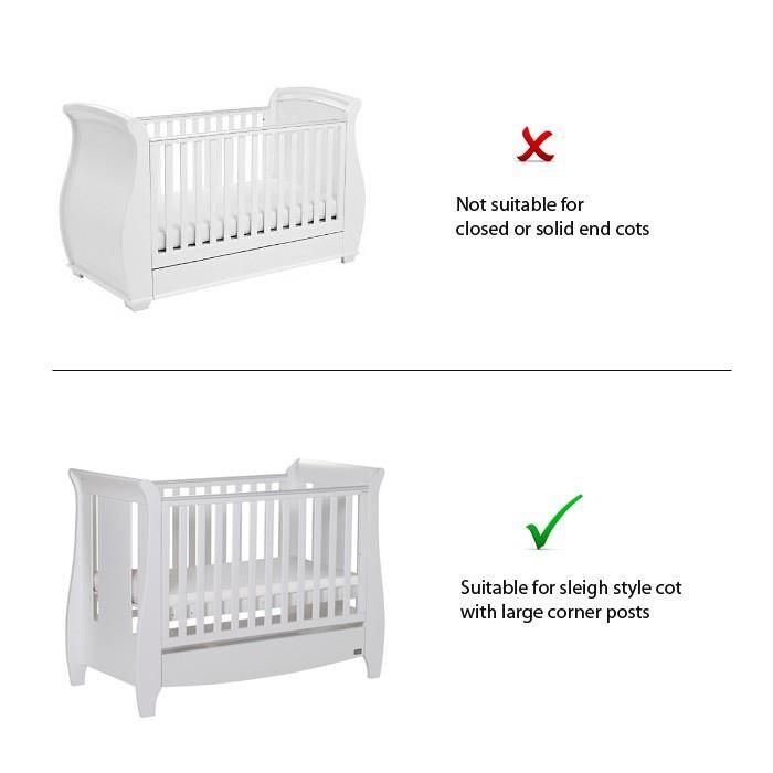 Sweet Dreams Air Pad - Sleigh Cot - White - Aussie Baby