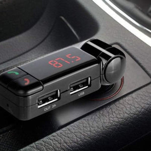 Sansai 4-in-1 Bluetooth Car Kit FM Transmitter Drive n Talk Hands Free Dual Port - Aussie Baby