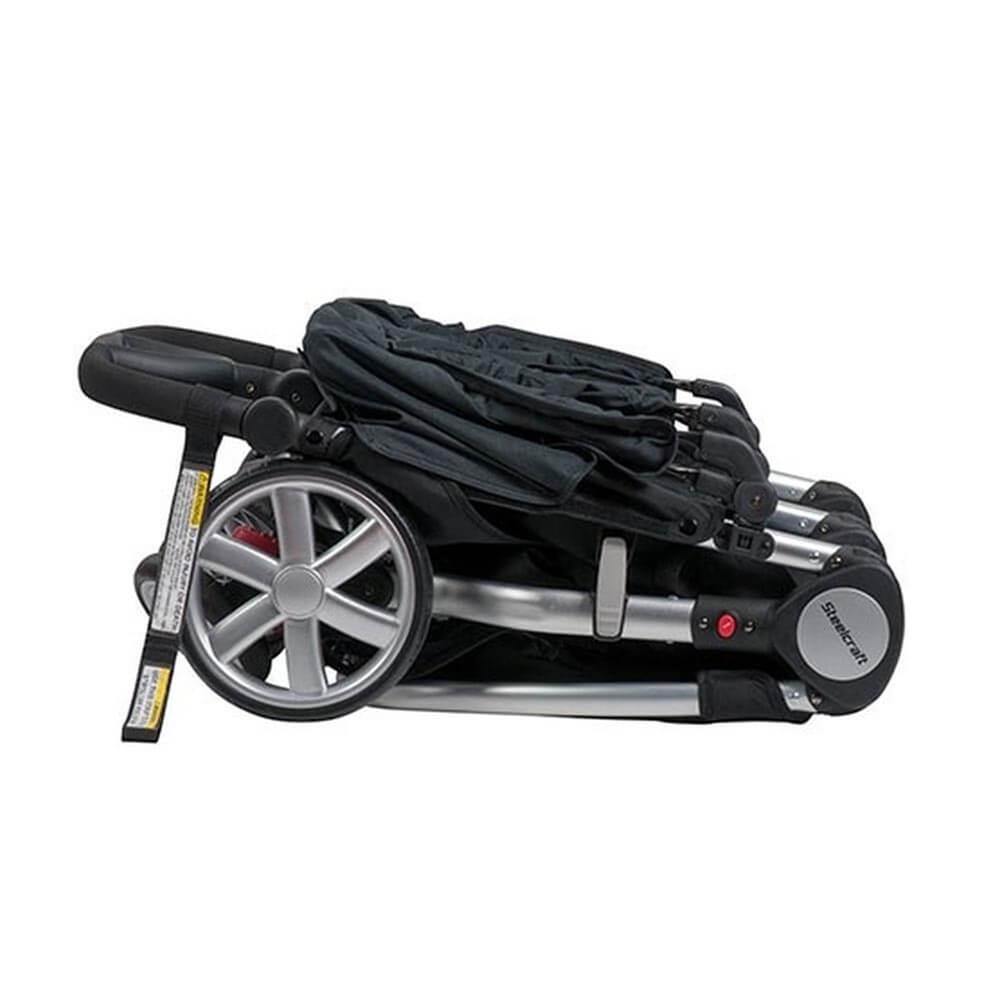 Steelcraft Agile Twin 4 Wheel Travel System Stroller - Aussie Baby
