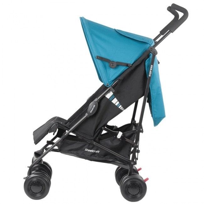 Steelcraft Express Layback Stroller - Ocean Blue - Aussie Baby