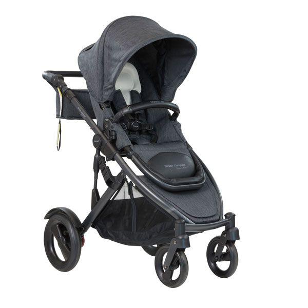 Steelcraft Strider Compact Deluxe Edition Textured Collection Stroller - Granite - Aussie Baby