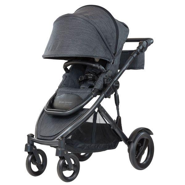 Steelcraft Strider Compact Deluxe Edition Textured Collection Stroller - Granite - Aussie Baby