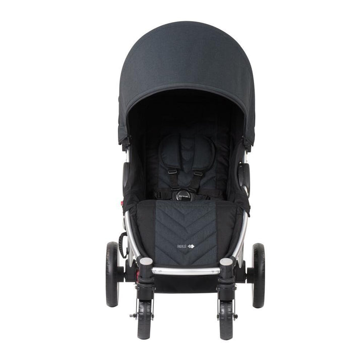Steelcraft Agile 4™ Travel System Stroller - Black Linen - Aussie Baby