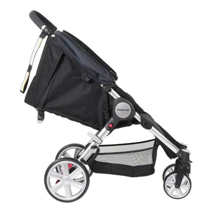 Steelcraft Agile 4™ Travel System Stroller - Black Linen - Aussie Baby