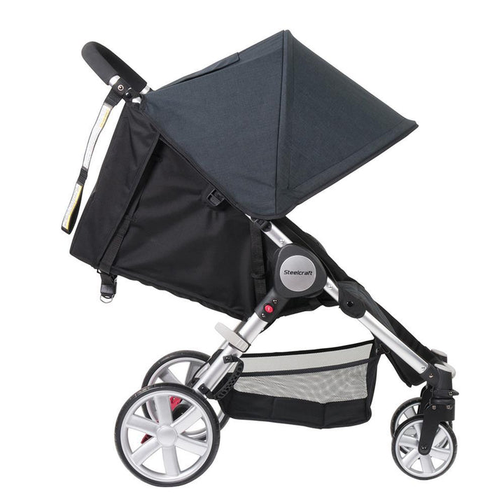 Steelcraft Agile 4™ Travel System Stroller - Black Linen - Aussie Baby
