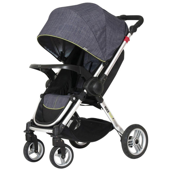 Steelcraft Agile Plus Reverse Handle Stroller - Denim - Aussie Baby