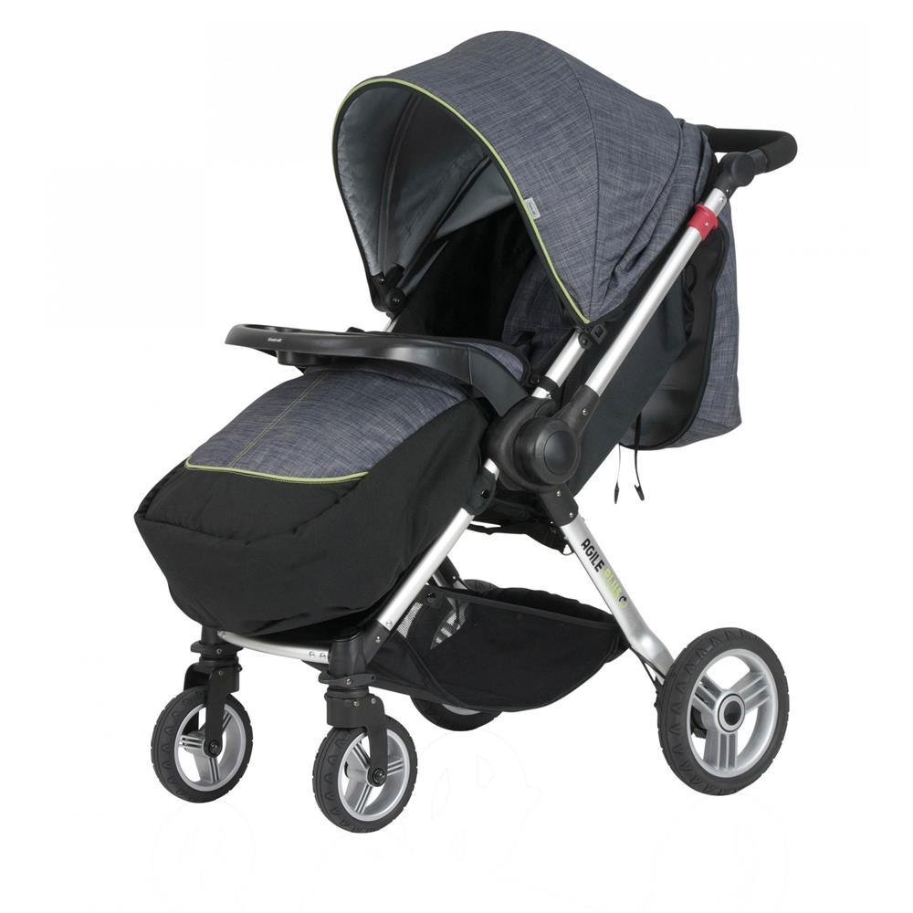 Steelcraft Agile Plus Reverse Handle Stroller - Denim - Aussie Baby