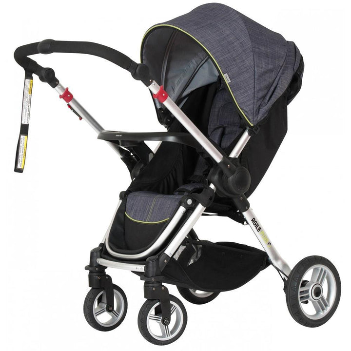 Steelcraft Agile Plus Reverse Handle Stroller - Denim - Aussie Baby