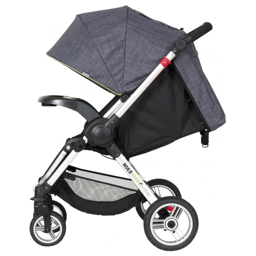 Steelcraft Agile Plus Reverse Handle Stroller - Denim - Aussie Baby