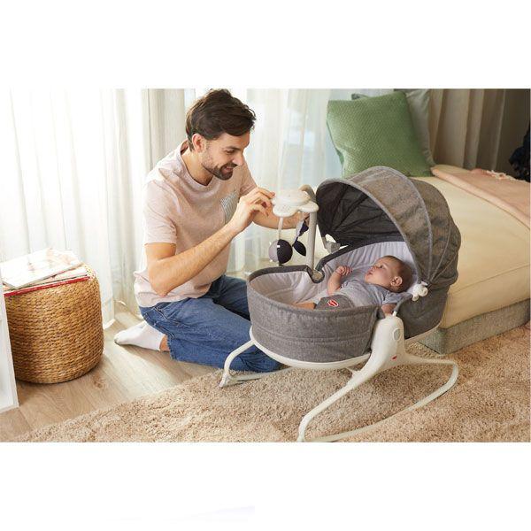 Tiny Love Cozy Rocker Napper 3 in 1 Heather Grey – Aussie Baby