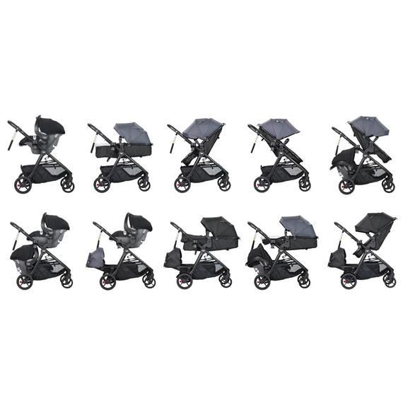 Steelcraft One 2 Stroller - Carbon Black - Aussie Baby